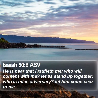 Isaiah 50:8 ASV Bible Verse Image