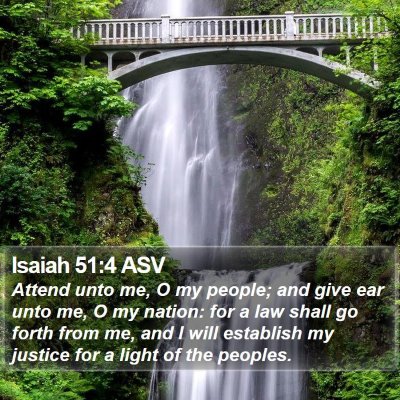Isaiah 51:4 ASV Bible Verse Image