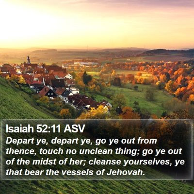 Isaiah 52:11 ASV Bible Verse Image
