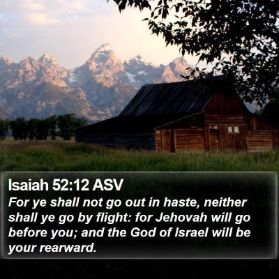 Isaiah 52:12 ASV Bible Verse Image