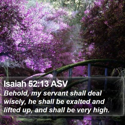 Isaiah 52:13 ASV Bible Verse Image