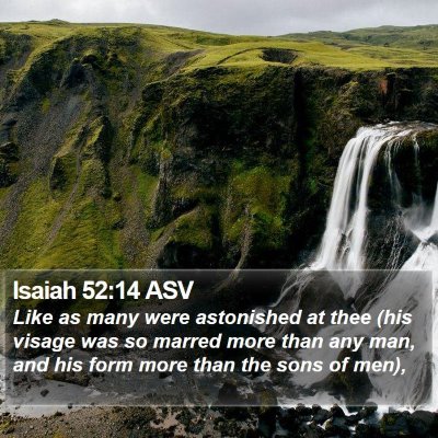 Isaiah 52:14 ASV Bible Verse Image