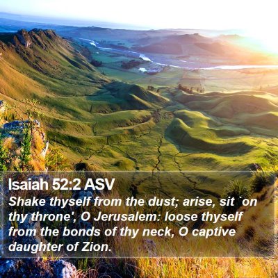 Isaiah 52:2 ASV Bible Verse Image