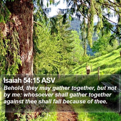 Isaiah 54:15 ASV Bible Verse Image