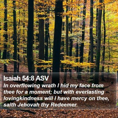 Isaiah 54:8 ASV Bible Verse Image