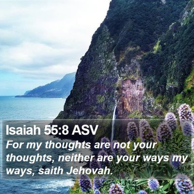 Isaiah 55:8 ASV Bible Verse Image
