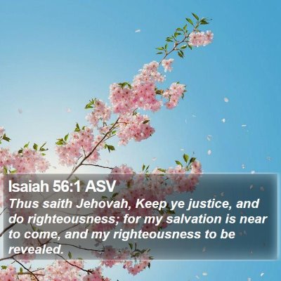 Isaiah 56:1 ASV Bible Verse Image