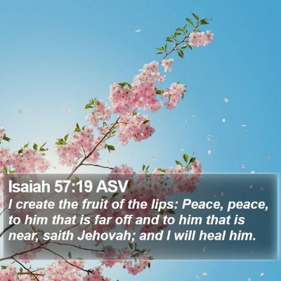 Isaiah 57:19 ASV Bible Verse Image