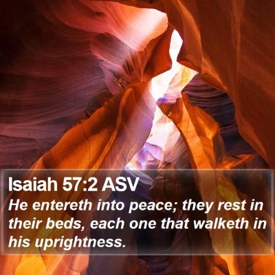 Isaiah 57:2 ASV Bible Verse Image
