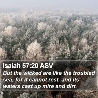 Isaiah 57:20 ASV Bible Verse Image