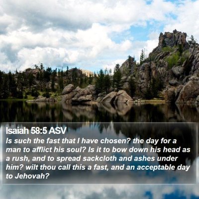 Isaiah 58:5 ASV Bible Verse Image