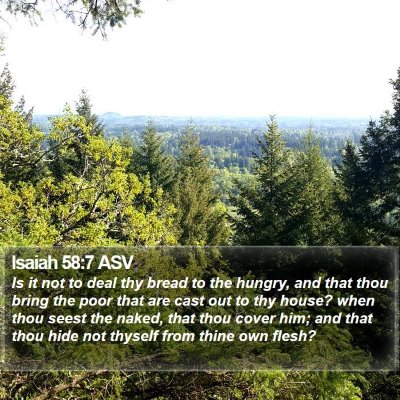 Isaiah 58:7 ASV Bible Verse Image