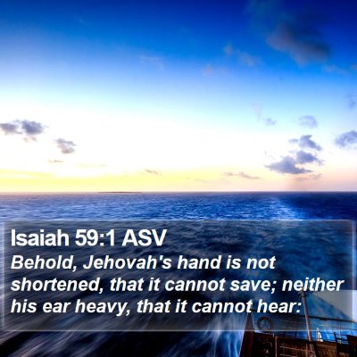 Isaiah 59:1 ASV Bible Verse Image