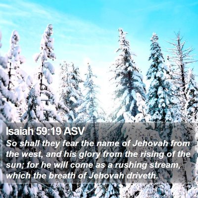 Isaiah 59:19 ASV Bible Verse Image