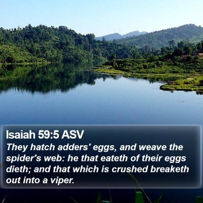 Isaiah 59:5 ASV Bible Verse Image
