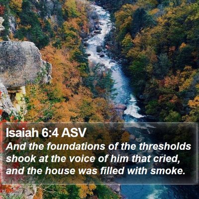 Isaiah 6:4 ASV Bible Verse Image