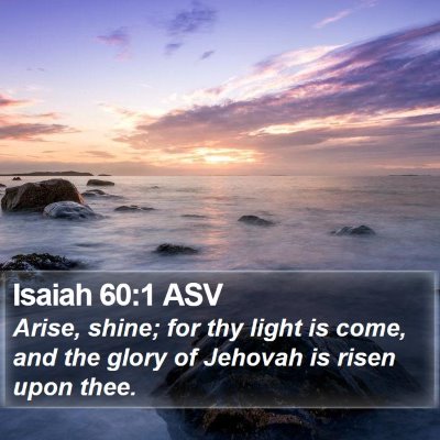 Isaiah 60:1 ASV Bible Verse Image