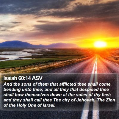 Isaiah 60:14 ASV Bible Verse Image