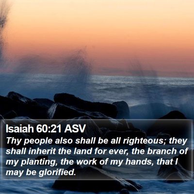 Isaiah 60:21 ASV Bible Verse Image