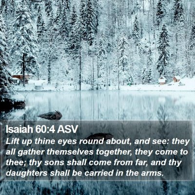 Isaiah 60:4 ASV Bible Verse Image