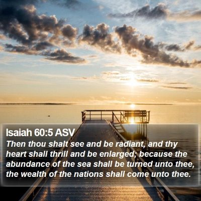Isaiah 60:5 ASV Bible Verse Image