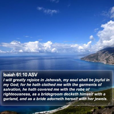 Isaiah 61:10 ASV Bible Verse Image