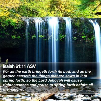 Isaiah 61:11 ASV Bible Verse Image