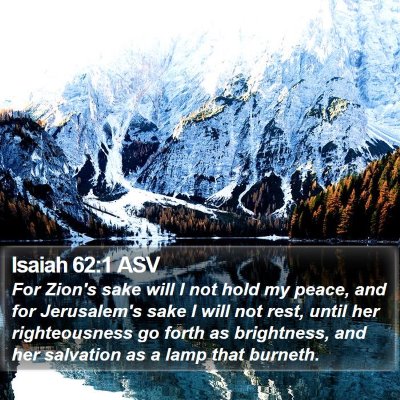 Isaiah 62:1 ASV Bible Verse Image