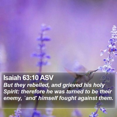 Isaiah 63:10 ASV Bible Verse Image