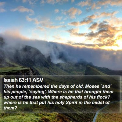 Isaiah 63:11 ASV Bible Verse Image