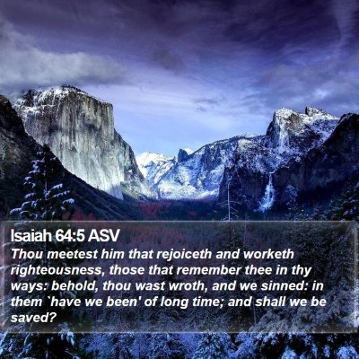 Isaiah 64:5 ASV Bible Verse Image