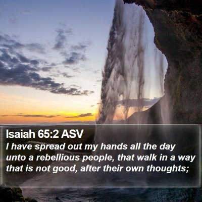 Isaiah 65:2 ASV Bible Verse Image