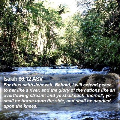 Isaiah 66:12 ASV Bible Verse Image