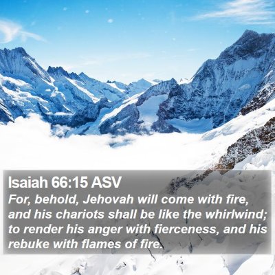 Isaiah 66:15 ASV Bible Verse Image