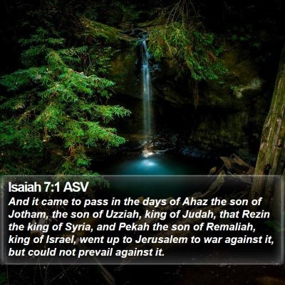 Isaiah 7:1 ASV Bible Verse Image