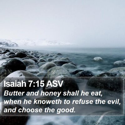 Isaiah 7:15 ASV Bible Verse Image