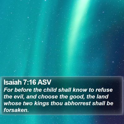 Isaiah 7:16 ASV Bible Verse Image
