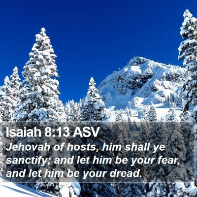 Isaiah 8:13 ASV Bible Verse Image