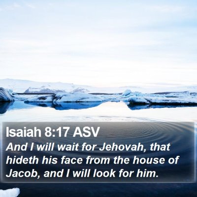 Isaiah 8:17 ASV Bible Verse Image