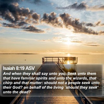 Isaiah 8:19 ASV Bible Verse Image