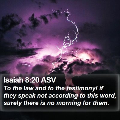 Isaiah 8:20 ASV Bible Verse Image