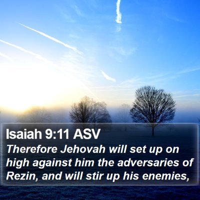 Isaiah 9:11 ASV Bible Verse Image