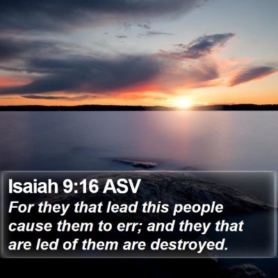 Isaiah 9:16 ASV Bible Verse Image