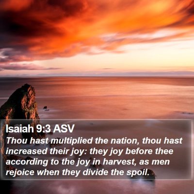 Isaiah 9:3 ASV Bible Verse Image
