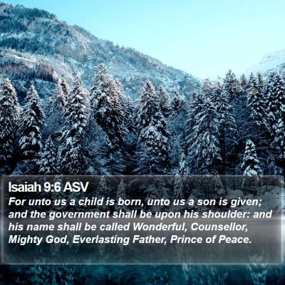 Isaiah 9:6 ASV Bible Verse Image