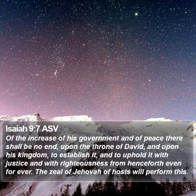 Isaiah 9:7 ASV Bible Verse Image