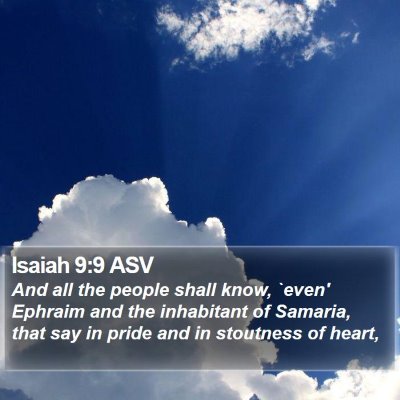 Isaiah 9:9 ASV Bible Verse Image