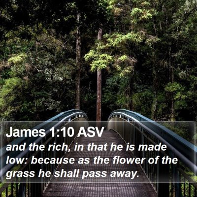 James 1:10 ASV Bible Verse Image