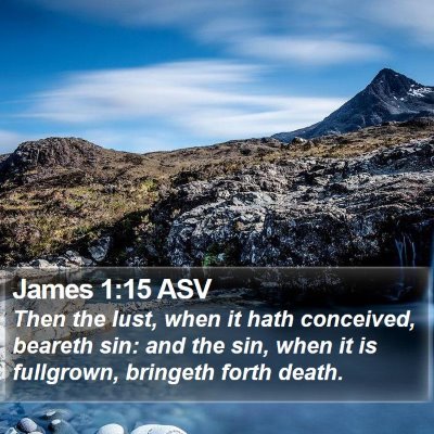 James 1:15 ASV Bible Verse Image