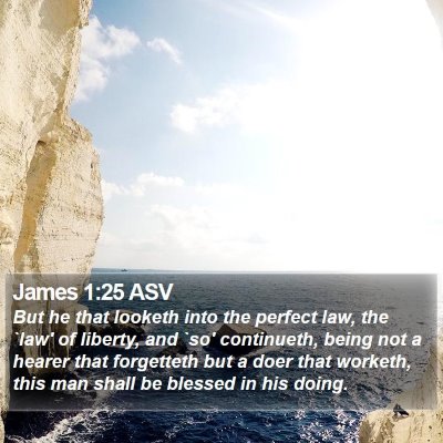 James 1:25 ASV Bible Verse Image